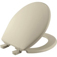 Bemis 730SLEC Slow Close Toilet Seat, Easy Clean Hinges and Round, Bone