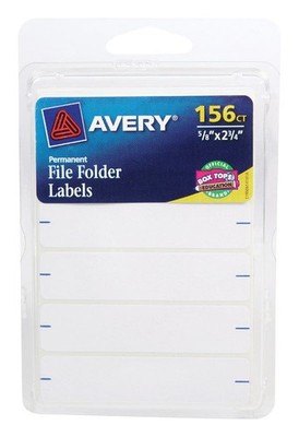 Avery 6141 Permanent Handwrite File Folder Labels 2-3/4 x 0.62 in. (Pack of 6)