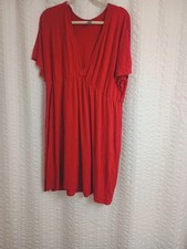 Lock & Love Dresses | Lock & Love Women’s 3XL Red V-Neck Kimono Style