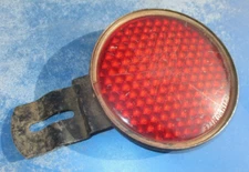 VINTAGE RED TAG TOPPER PLASTIC REFECTOR HOT ROD OLD