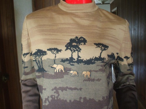 De colección. Colección St John Por: Marie Gris Safari Elefante Mujer Túnica Tejida M - Imagen 2 de 5