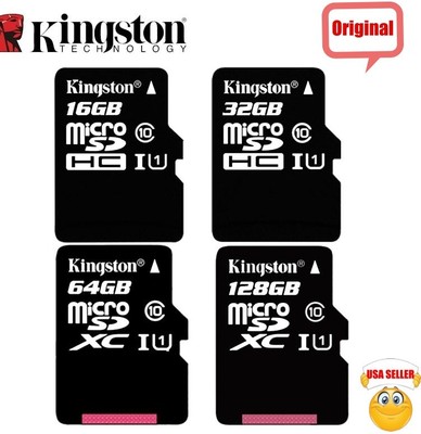 KINGSTON Micro SD Card 16GB 32GB 64GB 128GB Class 10 Samsung Nintendo Android