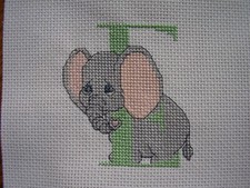 Completed Cross Stitch - Precious Moments ABC Collection 