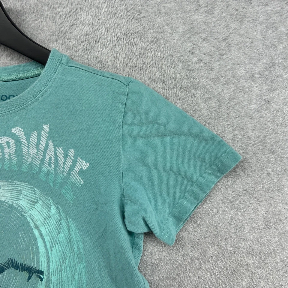 Camiseta Life Is Good Niños M 7-8 Verde Monster Wave Manga Corta Trituradora Foto 3 de 4