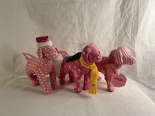 Pink Victoria Secret Dog Plush Set Of 3