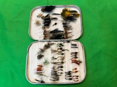 WHEATLEY SILMALLOY METALL Fliegenfischen Box.  Und Inhalt.