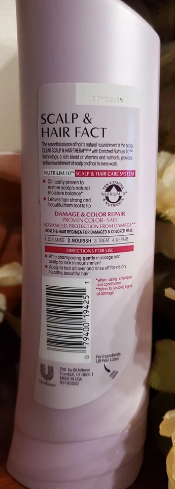 NEW Clear Scalp & Hair Damage & Color Repair Nourishing Conditioner (12.7 fl oz) - Image 2 of 3