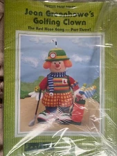 Jean Greenhowe's Knitting Pattern Booklet - GOLFING CLOWN (Red nose gang part 3)