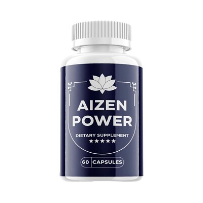 Aizen Power Male Supplement for Drive & Energy - 60 Capsules