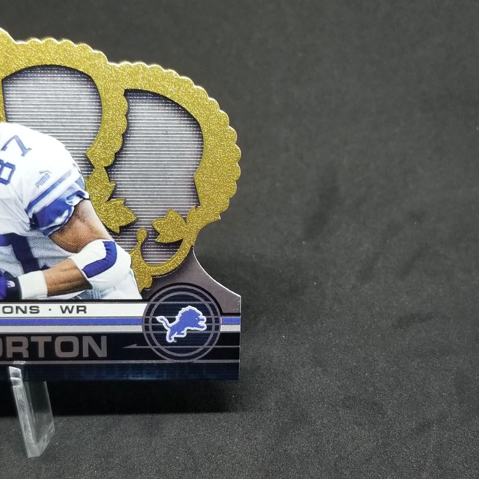 Johnnie Morton 2001 Crown Royale Detroit Lions NFL Football #52 Sports Cards - Image 4 of 4