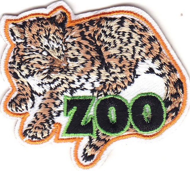 ZOO Iron On Patch Jungle Animals Leopard eBay