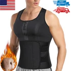 Men Corset Neoprene Sauna Sweat Vest Body Shaper Waist Trainer Fitness Shapewear