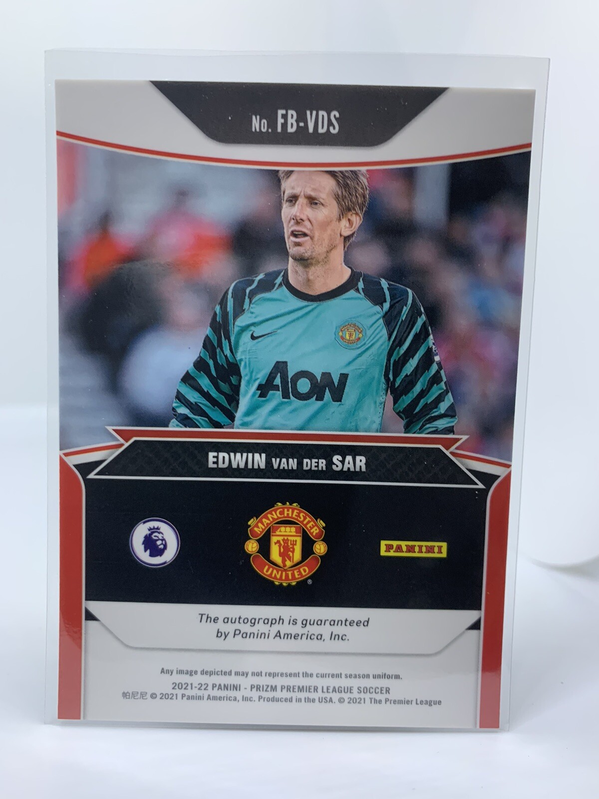 21-22 Panini Prizm Auto van der Sar