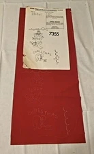 VTG TRI CHEM 7355 “SNOWMEN STOCKING” Liquid Embroidery Picture Instructs 26X11"