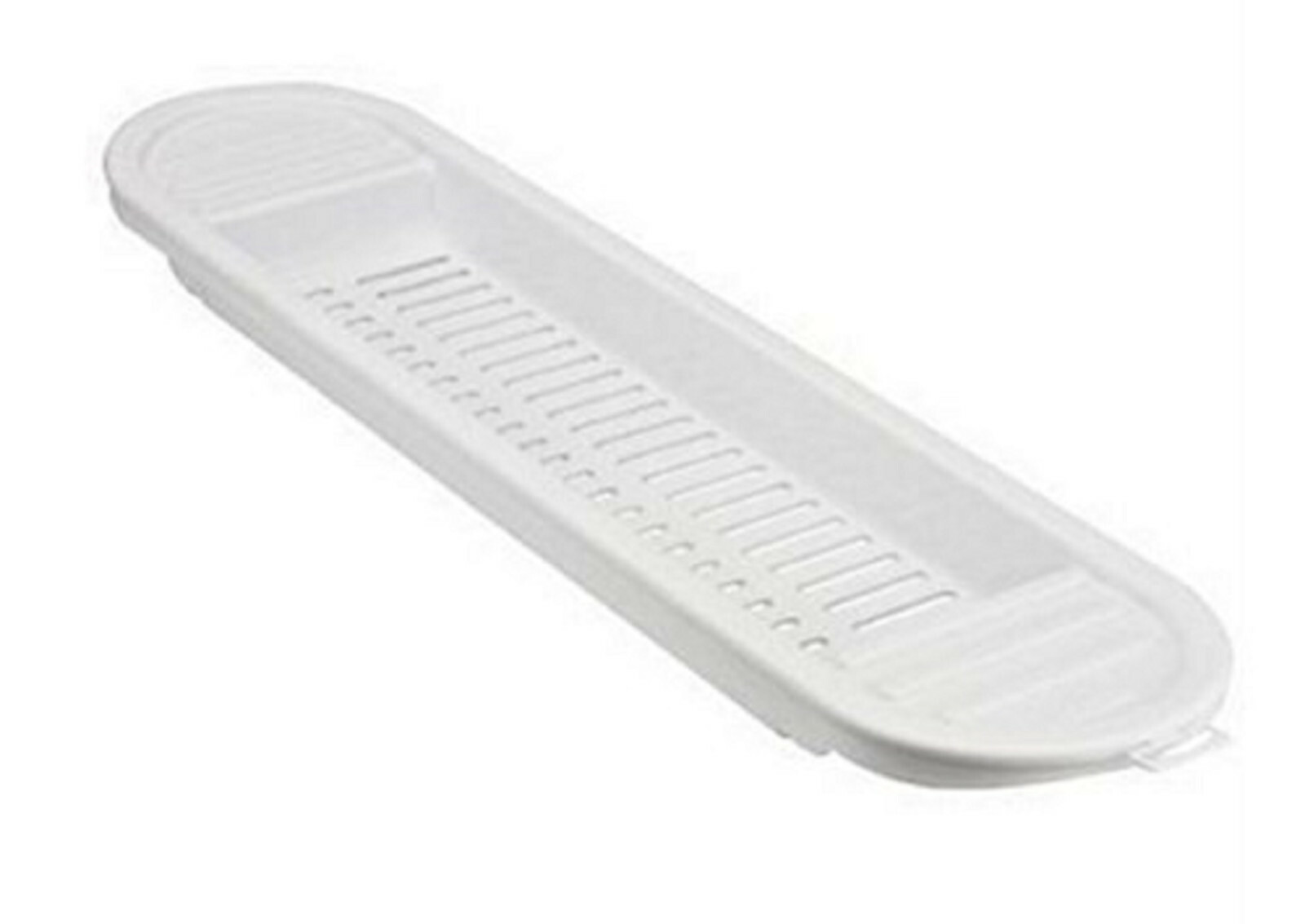 PLASTIC OVER BATH TUB RACK CADDY TIDY STORAGE WHITE BATHROOM ORGANISER