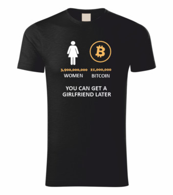Krypto Bitcoin T-Shirt Shirt Funshirt - Women - Schwarz - Größe M