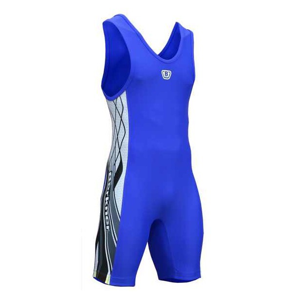 Berkner Uomo Singlet Dragon Ringertrikots Weightlifting Powerlift, Red, 4XS - Foto 4