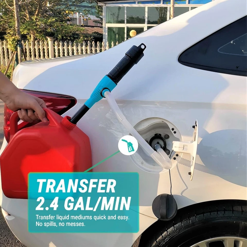 ELEKTRISCH PUMPE FASSPUMPE-KANISTERPUMPE HANDPUMPE FÜR WASSER ÖL BENZIN DIESEL - Bild 2 von 4