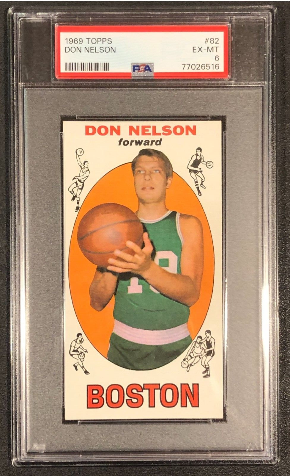 Don Nelson ROOKIE RC! Boston Celtics 1969 Topps PSA 6 Basketball Card #82