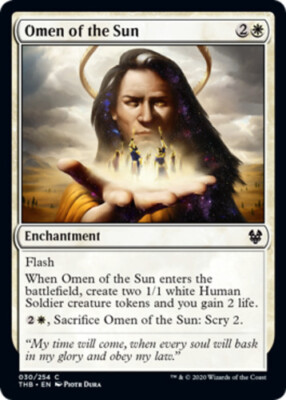 Omen of the Sun x4 - Theros Beyond Death - NM-Mint, English - Theros Beyond Deat