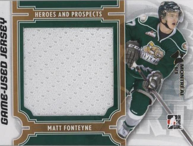 2013-14 In the Game Heroes and Prospects - Matt Fonteyne #M-21 - 1 of 1