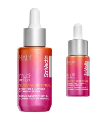 NEW StriVectin Vitamin C Meets Retinol Serum Combo Pack 1 Oz + 0.5 Oz