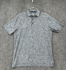 Under Armour Men  s UA Playoff Polo Loose Heat Gear Short Sleeve Blue Preppy Logo