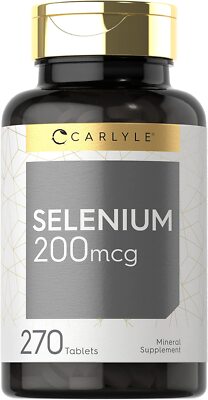 Selenium 200mcg | 270 Tablets | Vegetarian, Non-GMO & Gluten Free | by Carlyle