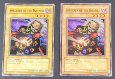 Yugioh TCG - 2x Sorcerer of the Doomed - SDY-038 - LP/MP - Vintage - Common 2002