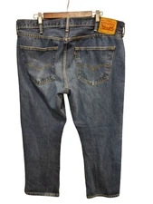 Levis 501 Jeans Mens 40x30 Blue Regular Fit Straight Leg BUTTON Fly