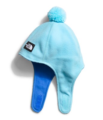 NEW WITH TAGS THE NORTH FACE BABY GLACIER FLEECE HAT BLUE  SIZE BABY 6-24 MONTHS