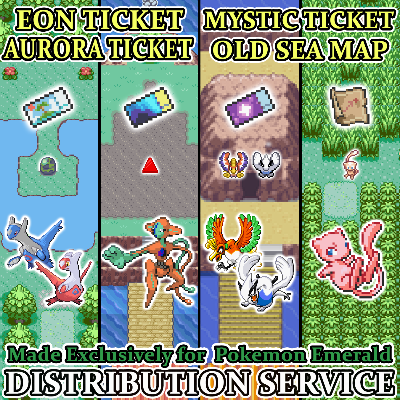 Pokemon Emerald All Legendary Pokemon Cheats codes(deyoxis,jirachi