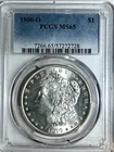 1900 O  MORGAN DOLLAR  PCGS  MS 65 BEAUTIFUL BLAZING GEM