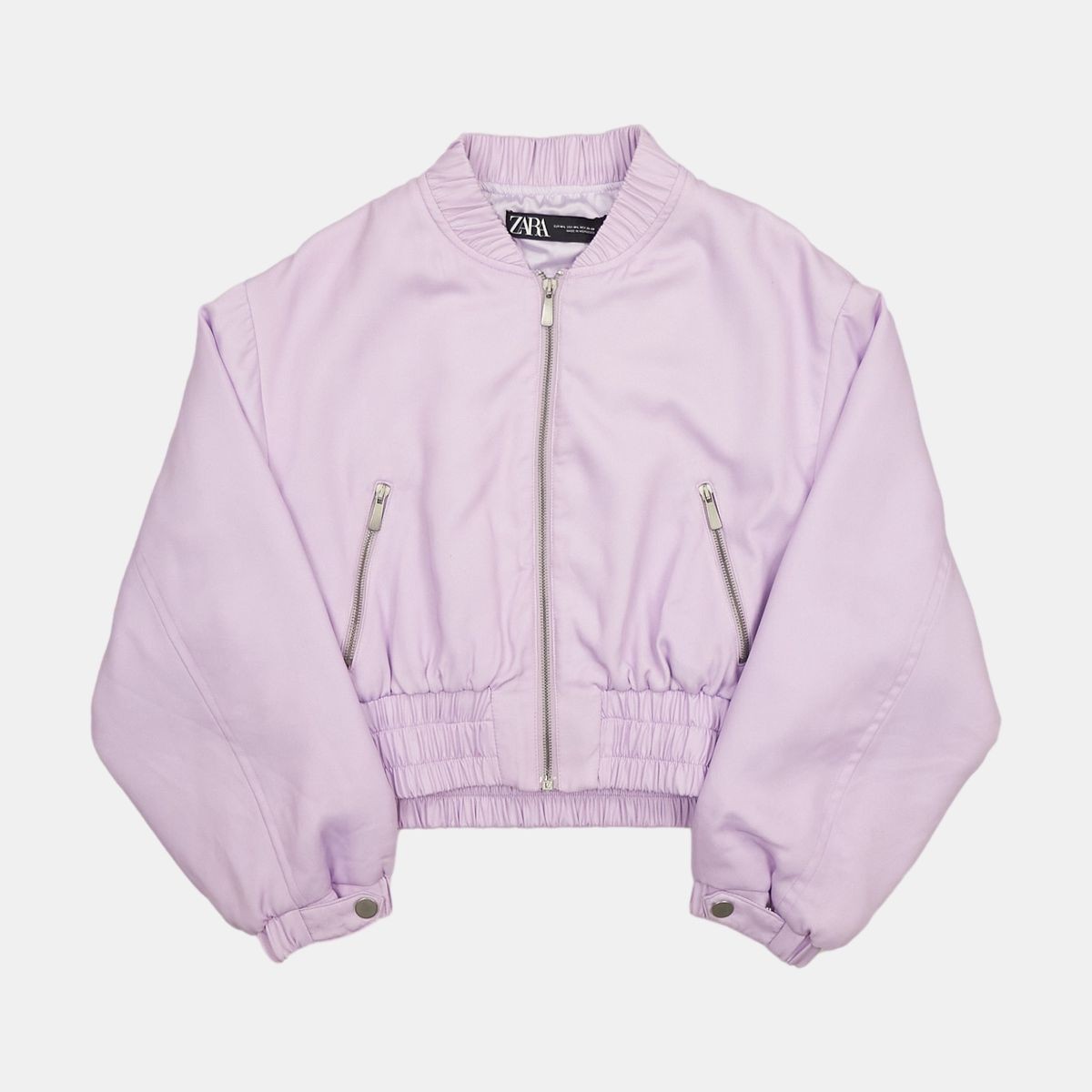 Zara Purple Bomber Jacket Zara Purple Magazine Jacket Women's