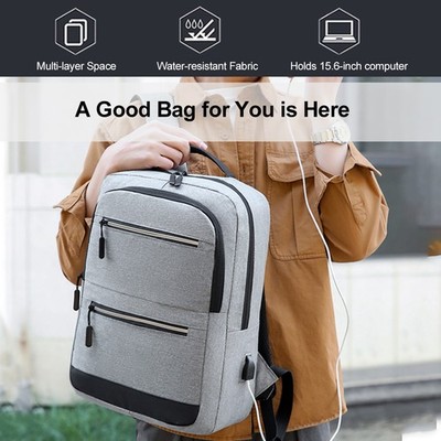 15.6-Inch Laptop Computer And Tablet Backpack Large Capacity Multi-Pocket PETR