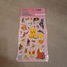 Daiso Korea Pokémon Sticker Set  Rare Collectible  Good