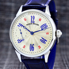 Luxury Watch Silver Dial Mechanical Mens Watc...