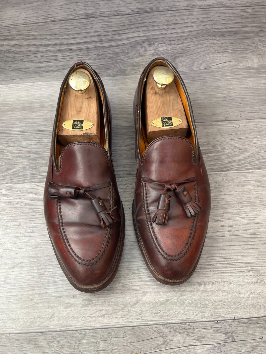 5*5様 Alden 3870 Cordovan Tassel loafers Alden 3670 tassel brown shell cordovan dress loafers sz 10.5 C/E