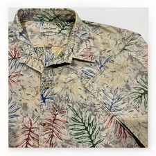 Vintage Cooke Street Honolulu Hawaiian Shirt 3XL 100% Cotton Fern Leaf USA Made