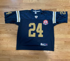 NY Jets Throwback Jersey Onfield Reebok Revis #24 NFL 50th Season Patch Sz 52