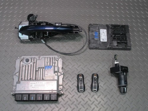 2017 PORSCHE PANAMERA 971 2.9L CSZA ENGINE ECU ECM BCU HANDLE IGNITION KEY SET