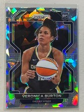 Veronica Burton 2022 Panini Prizm WNBA Ice Prizms Rookie Card RC #187 Valkyries