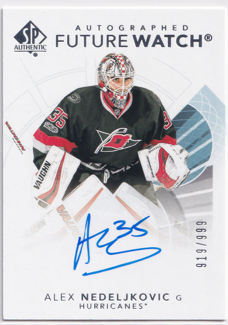 2017-18 SP Authentic Future Watch - Alex Nedeljkovic #181 Auto /999