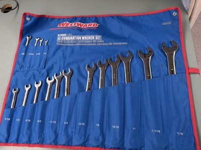 Westward 16 Piece Combination Wrench Set Xl 3XU43A