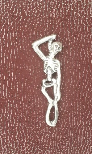 2.5 Grams .999 Fine Silver Skeleton Halloween Hand Pour Letz Go Made Bullion Bar