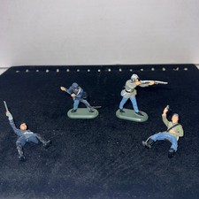 1971 Britain's Civil War Union Soldiers Diecast Metal Plastic 2" Set 4