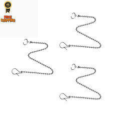 3 Pack Toilet Flapper Chain, Universal Replacement Kit, Adjustable...