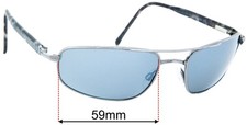 SFx Replacement Sunglass Lenses fits Maui Jim MJ162 Kahuna - 59mm Wide