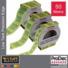 ProDec Advance Low Tack Precision Edge Masking Tape 50 Metre Roll Sharp Lines 