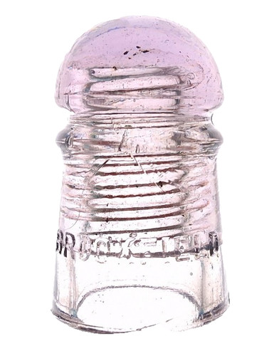 CD 102 Purple BROOKFIELD "Pony" Antique Glass Telegraph Insulator SCARCE